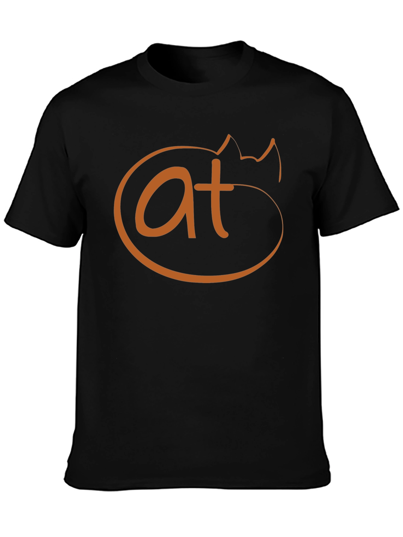 Funny Cat AT Symbol T-Shirt