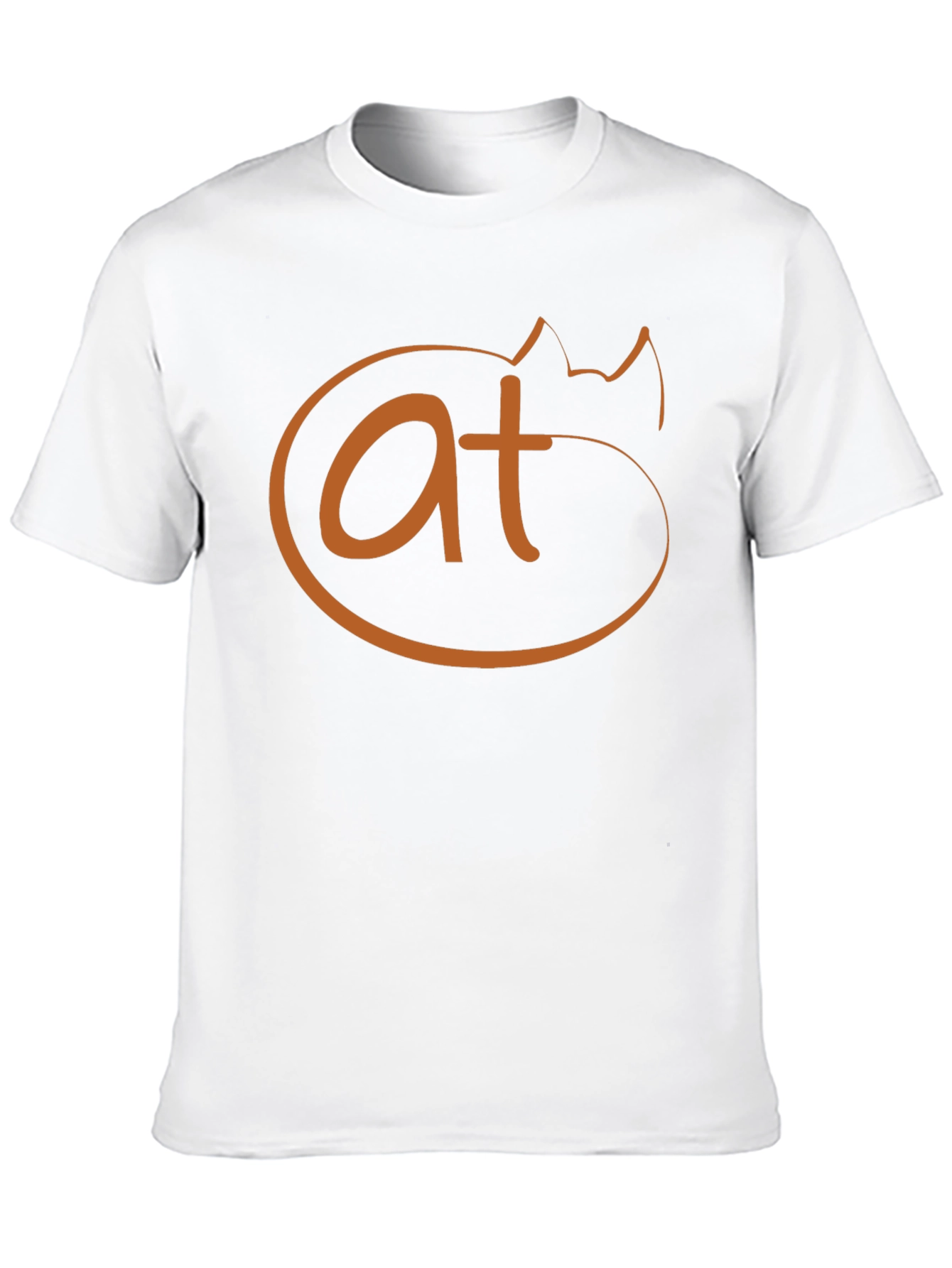 Funny Cat AT Symbol T-Shirt