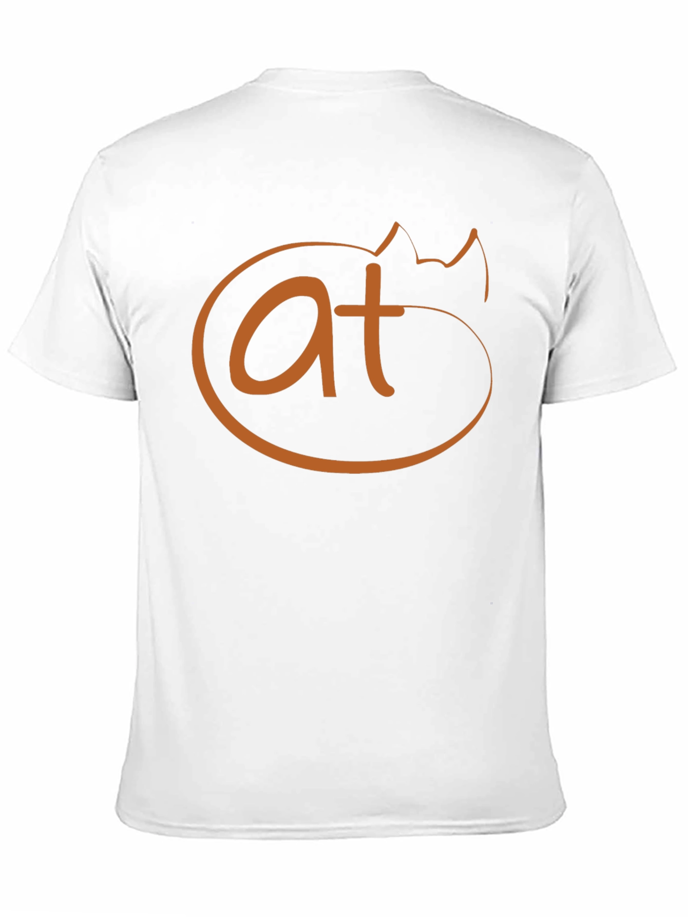 Funny Cat AT Symbol T-Shirt