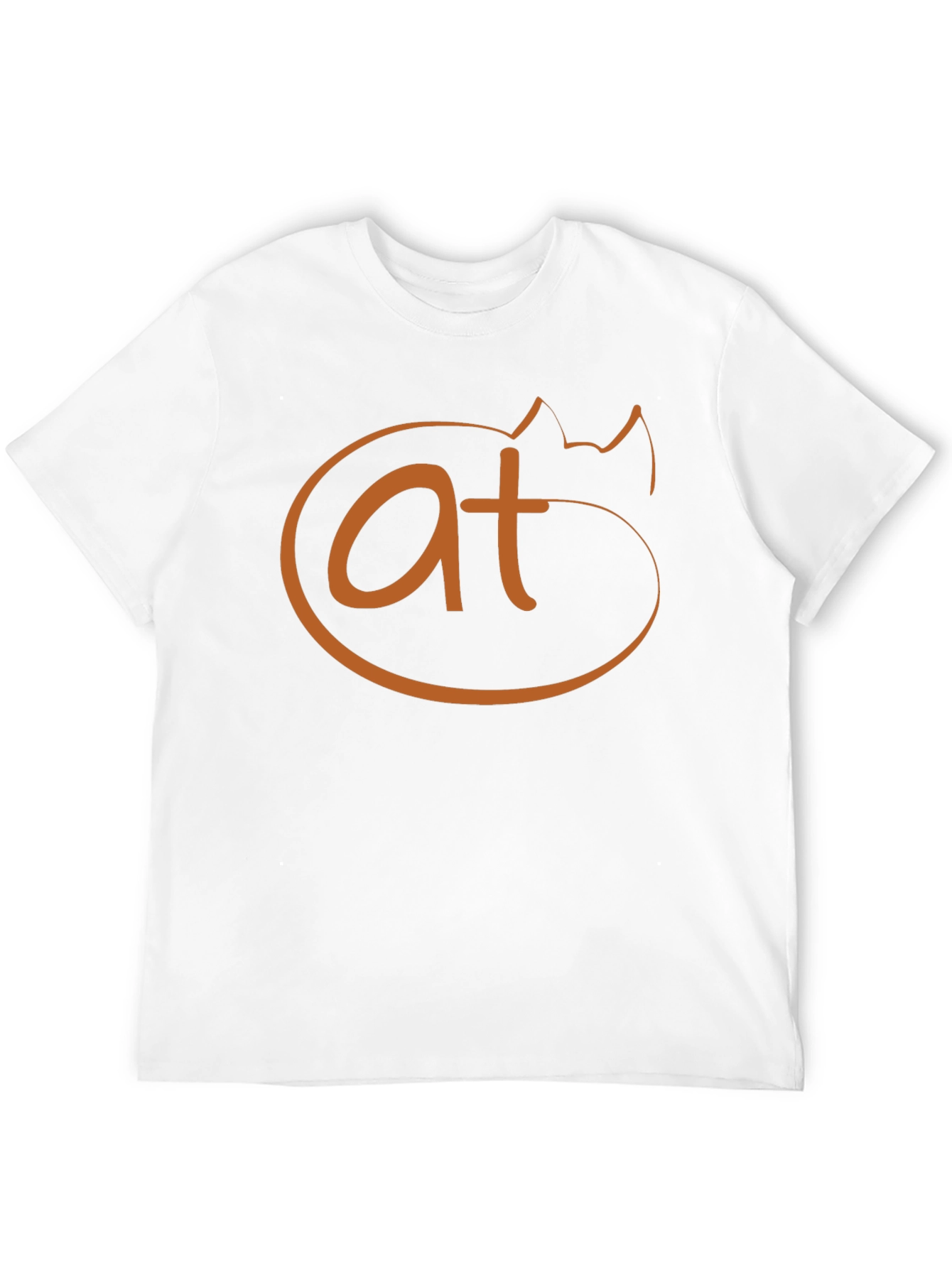 Funny Cat AT Symbol T-Shirt