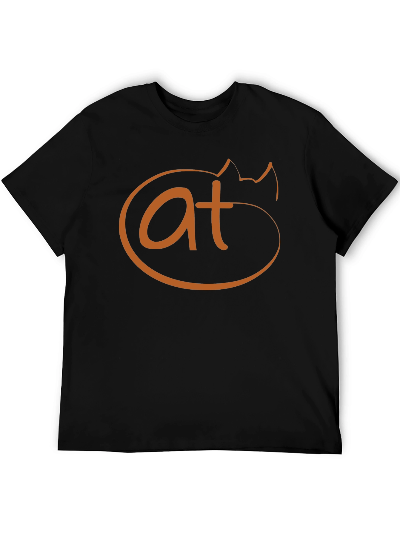 Funny Cat AT Symbol T-Shirt