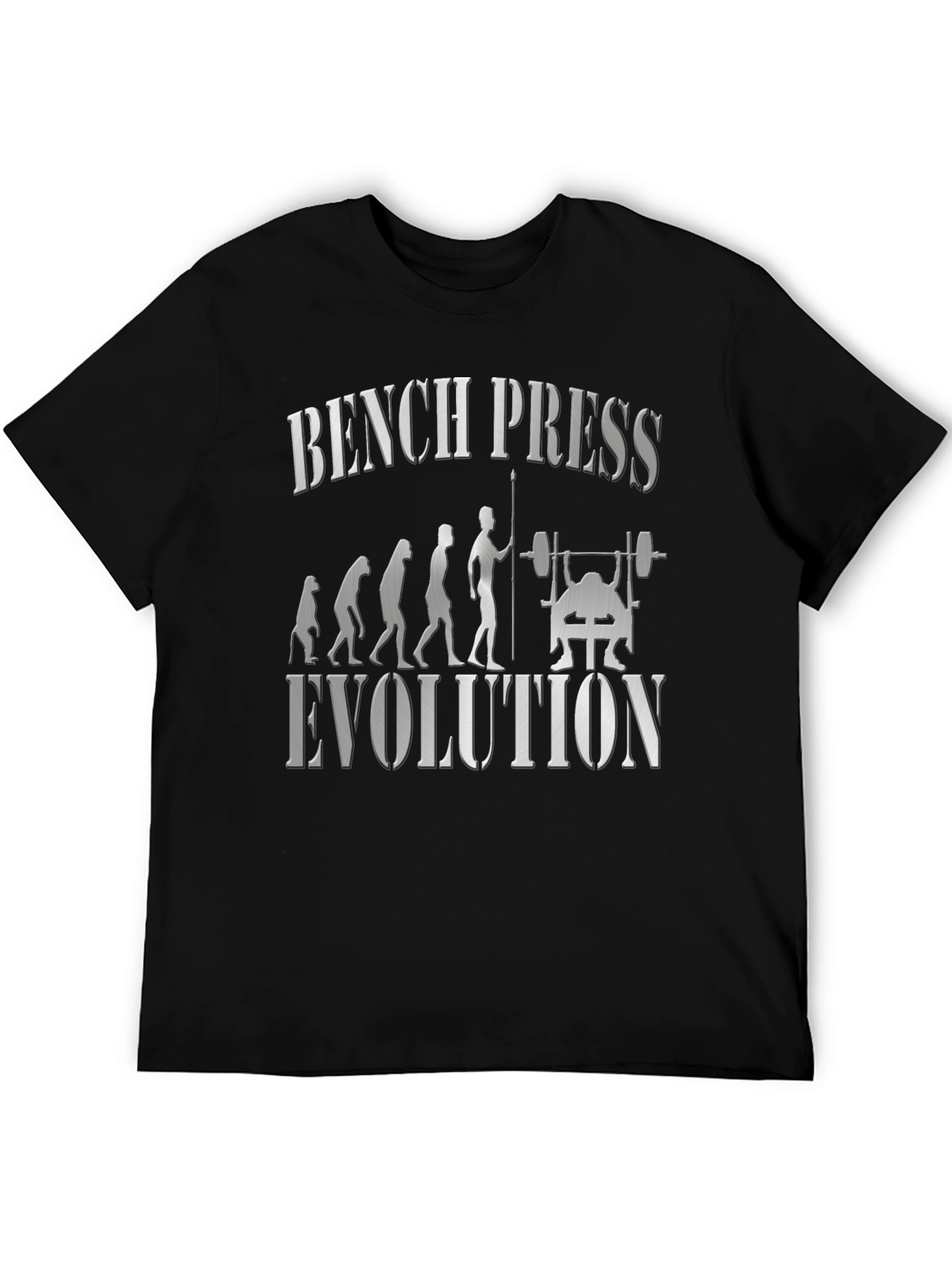 Bench Press Evolution Graphic T-Shirt - Black
