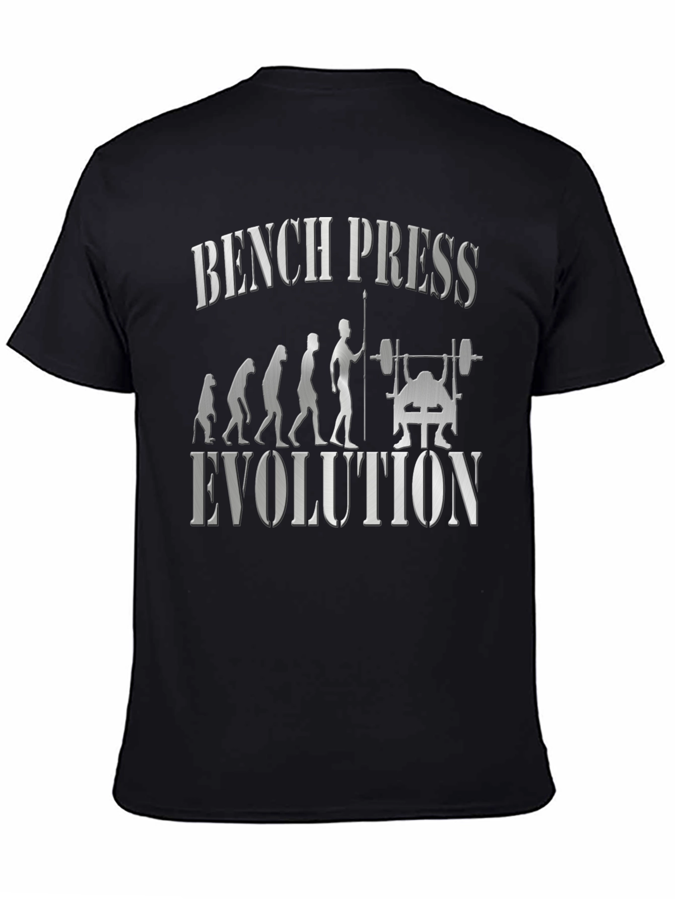 Bench Press Evolution Graphic T-Shirt - Black