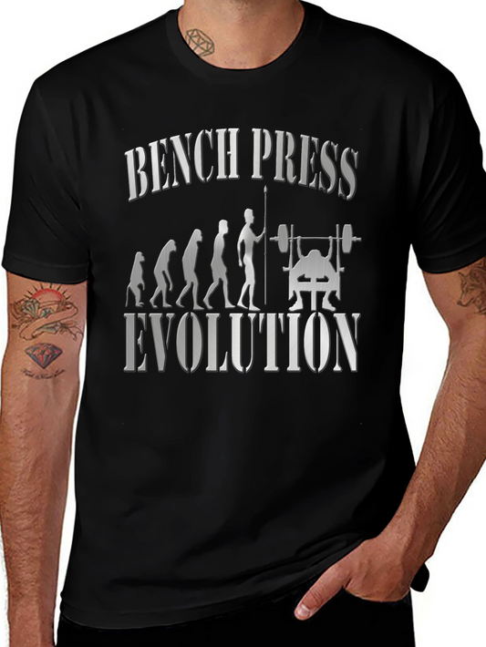 Bench Press Evolution Graphic T-Shirt - Black