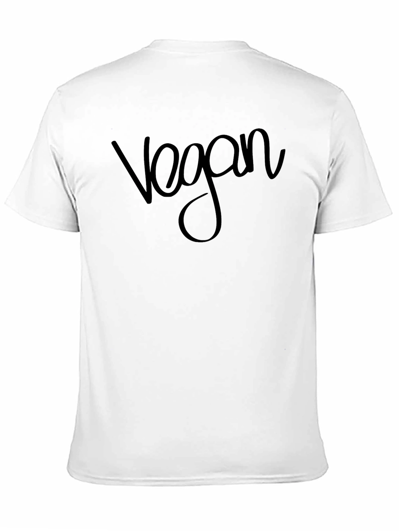 Vegan T-Shirt - Black Crew Neck