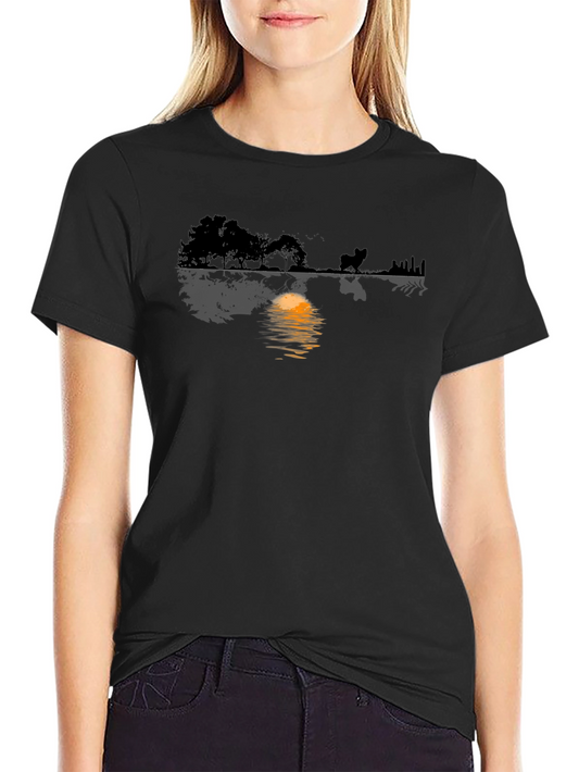 Silhouette Reflection Graphic T-Shirt