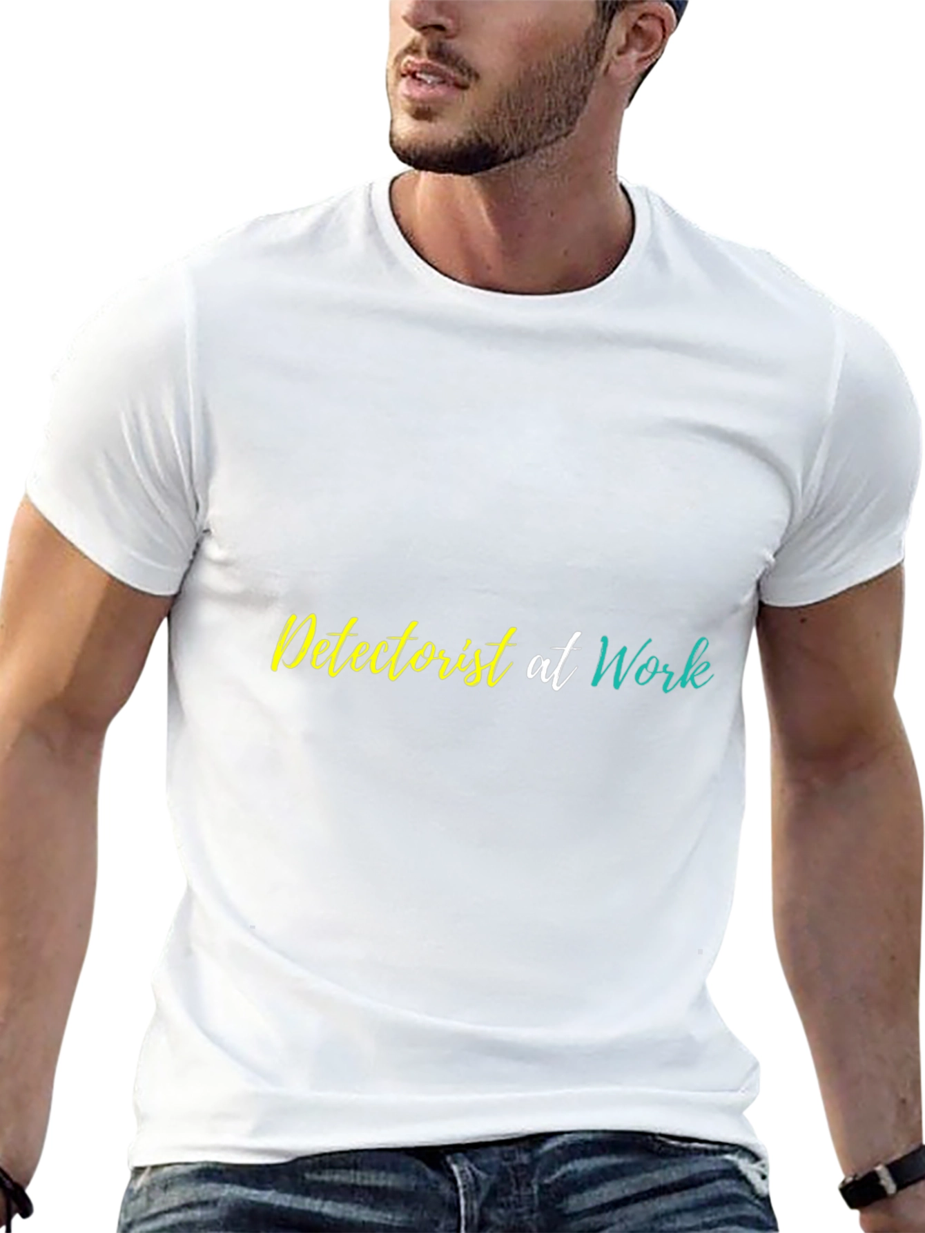 Detectorist at Work Graphic Tee