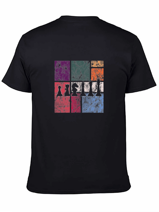 Chess Piece Graphic T-Shirt - Vintage Style