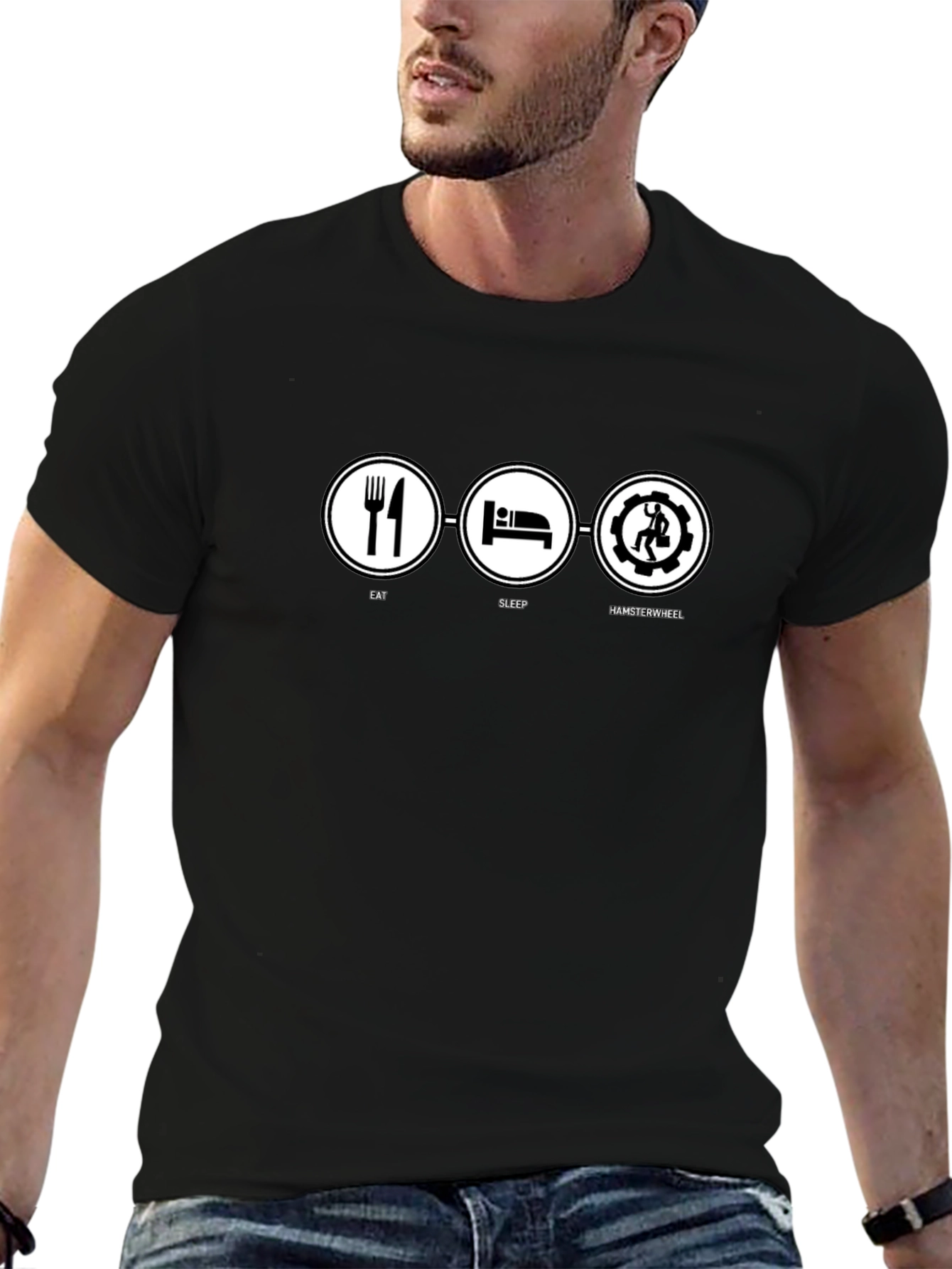 Eat Sleep Hamster Wheel T-Shirt