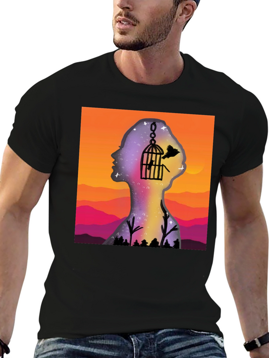 Mind Freedom T-Shirt - Artistic Graphic Tee