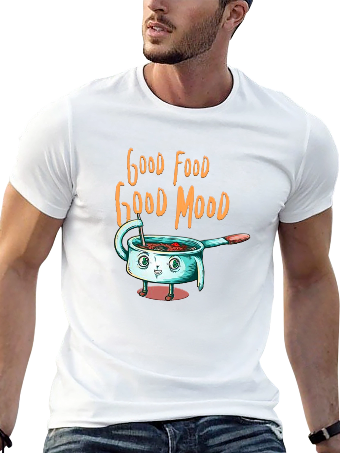 Good Food Good Mood Graphic T-Shirt