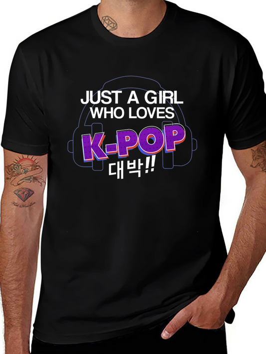 K-Pop Fan Black T-Shirt
