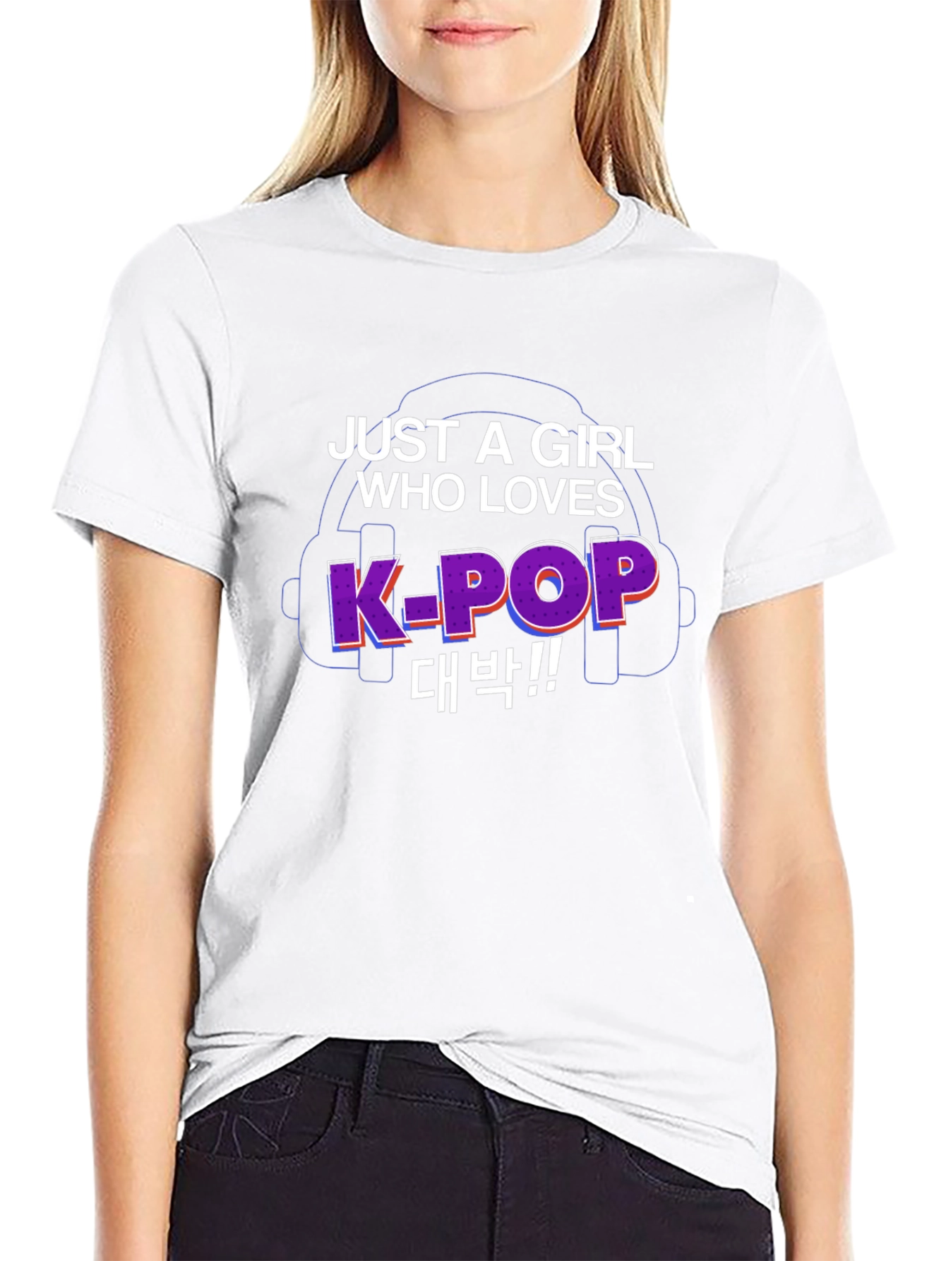 K-Pop Fan Black T-Shirt
