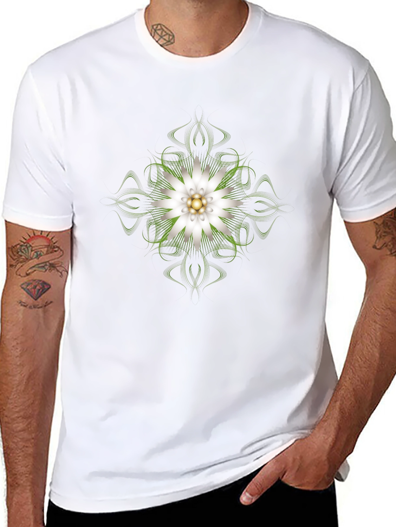 Edelweiss Graphic Black T-Shirt