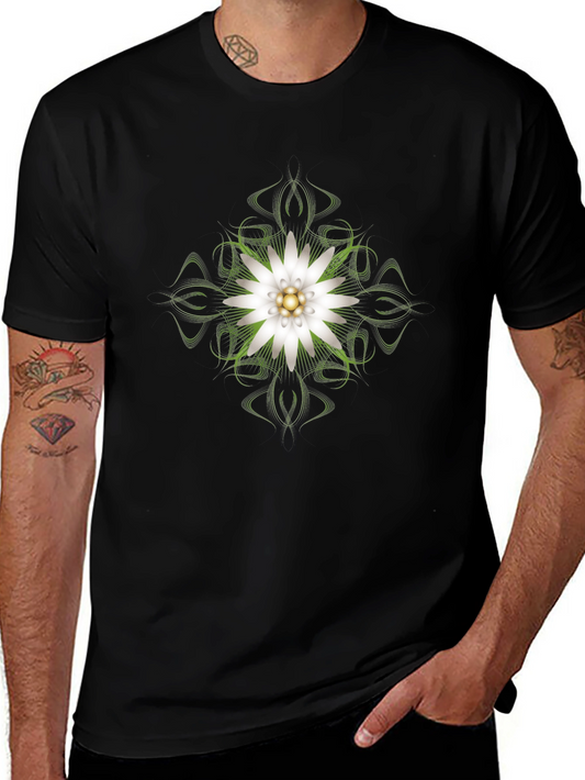 Edelweiss Graphic Black T-Shirt