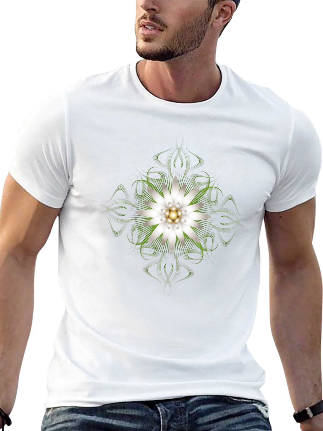 Edelweiss Graphic Black T-Shirt