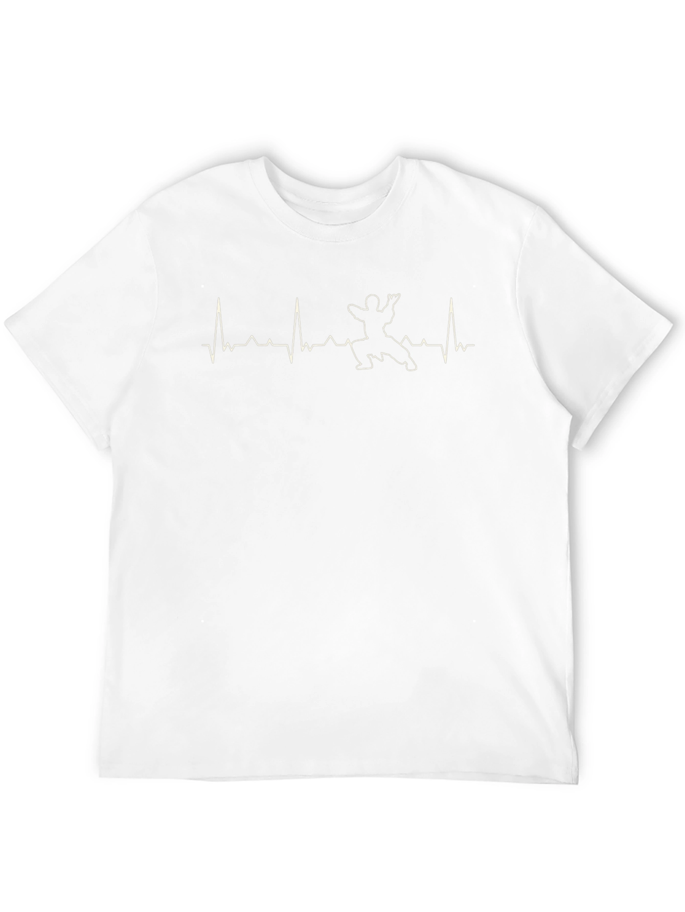 Martial Arts Heartbeat T-Shirt - Black