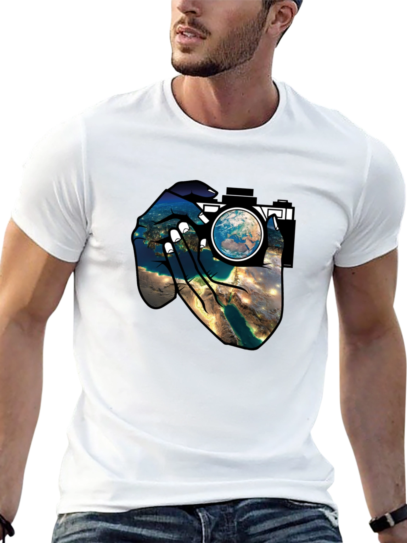 Earth Lens Graphic Tee - Capture the World