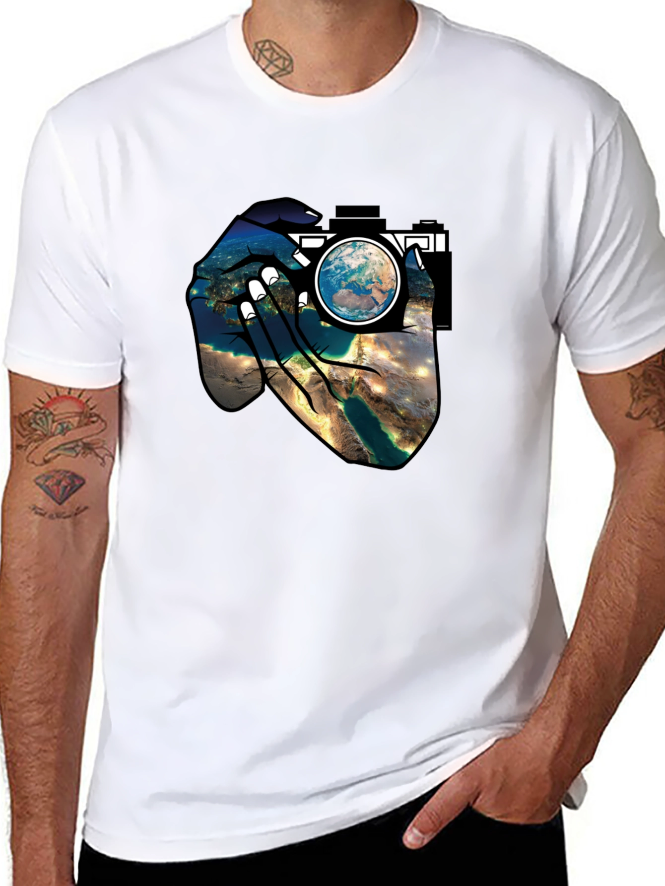 Earth Lens Graphic Tee - Capture the World