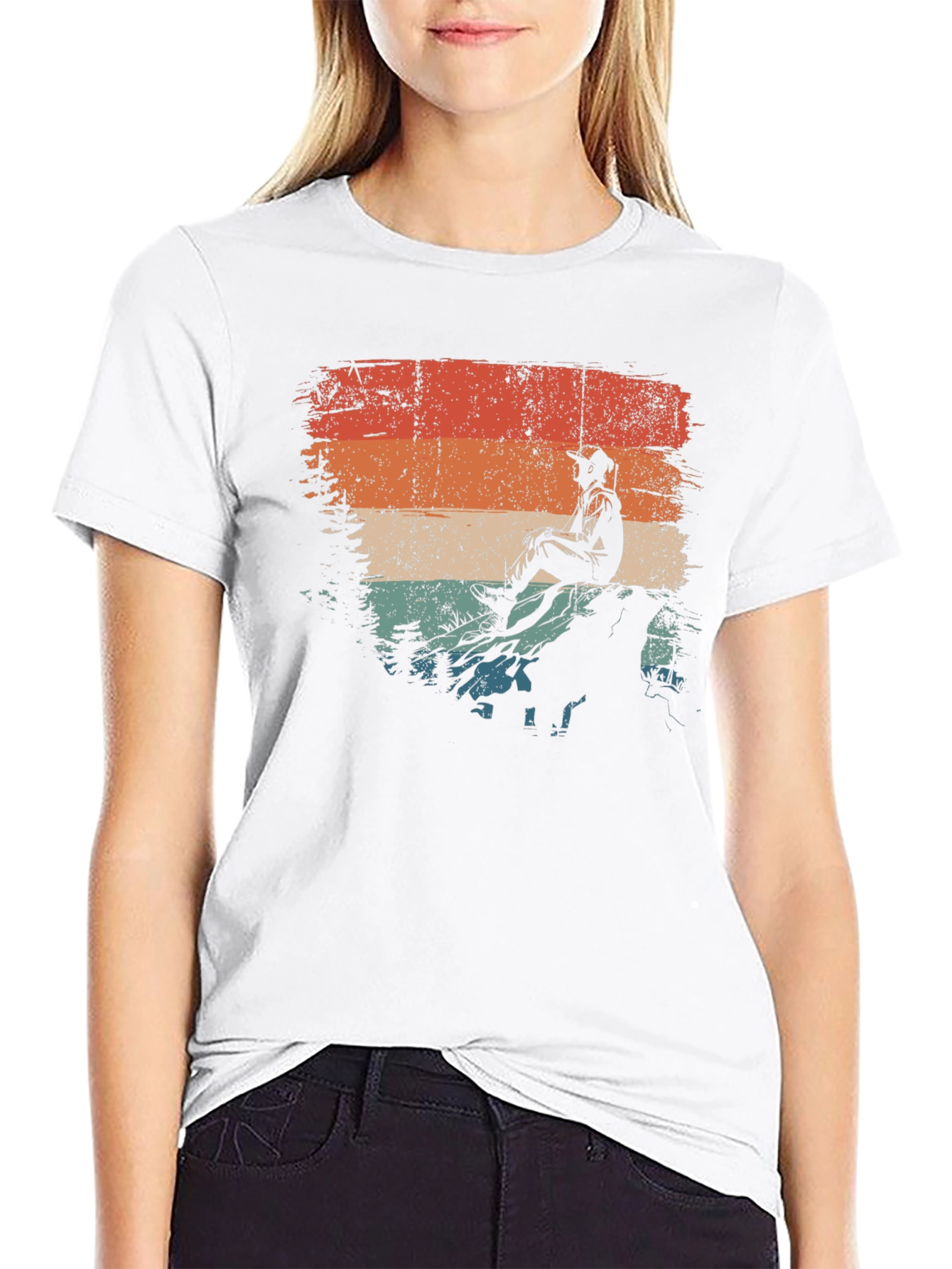 Retro Hiker Graphic T-Shirt - Outdoor Adventure Tee