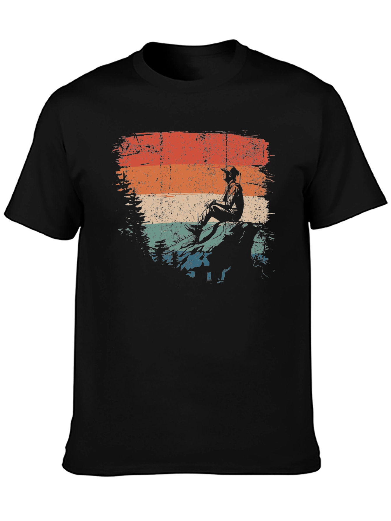 Retro Hiker Graphic T-Shirt - Outdoor Adventure Tee