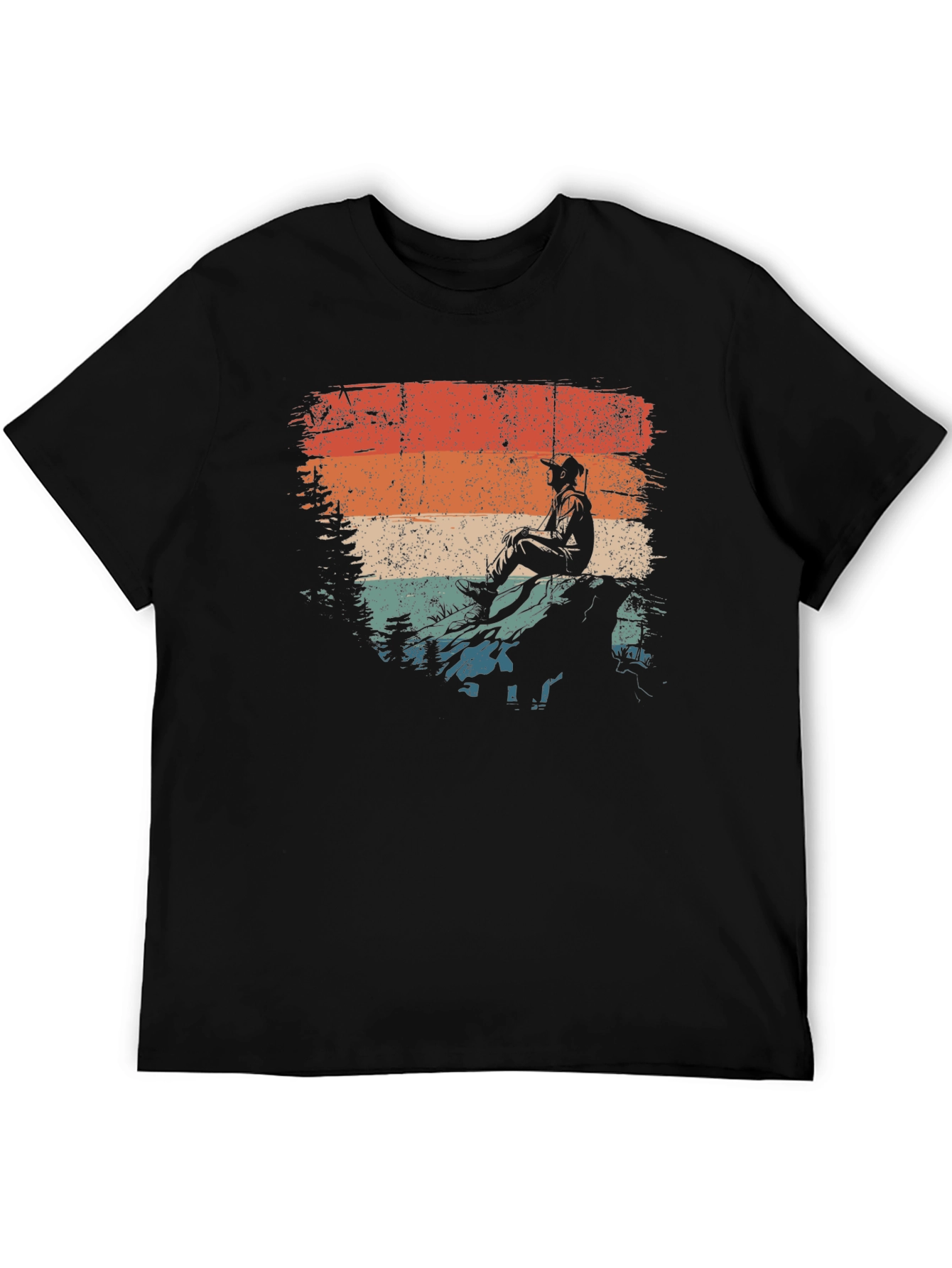 Retro Hiker Graphic T-Shirt - Outdoor Adventure Tee