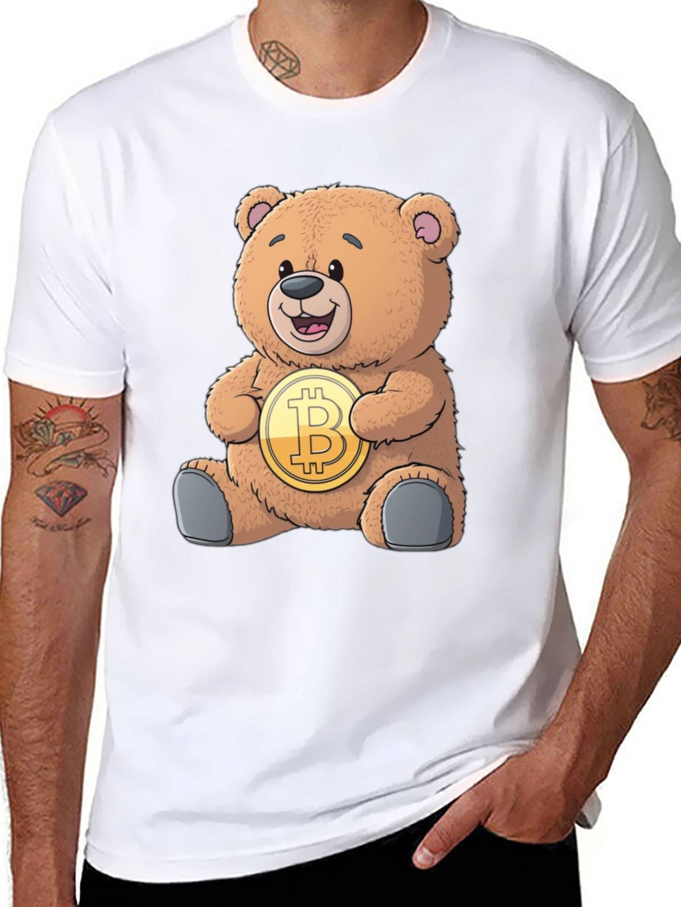 Bitcoin Bear T-Shirt - Crypto Lovers Tee