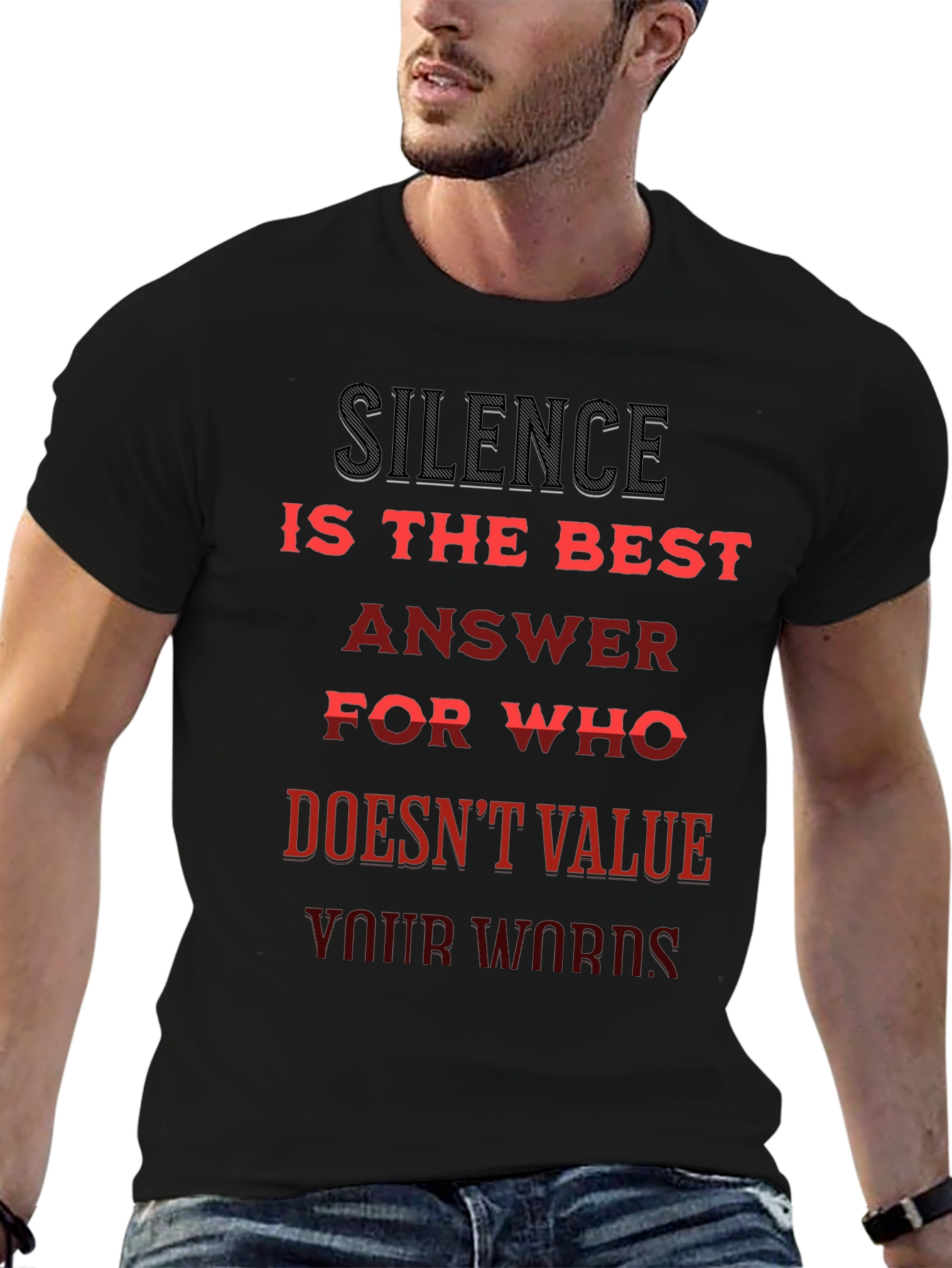 Silence is Best Tee - Slogan T-Shirt