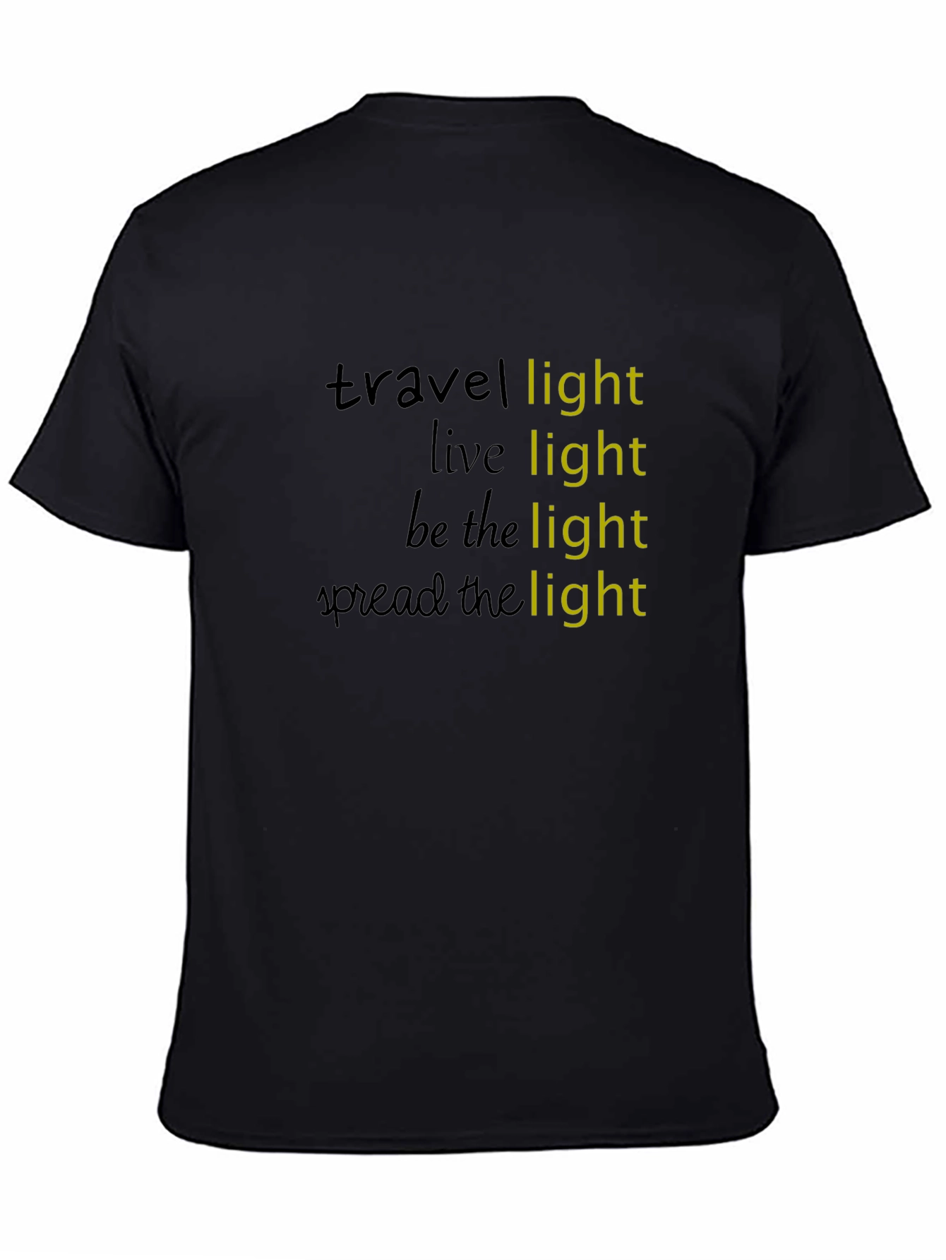 Travel Light Graphic Tee - Inspirational Message