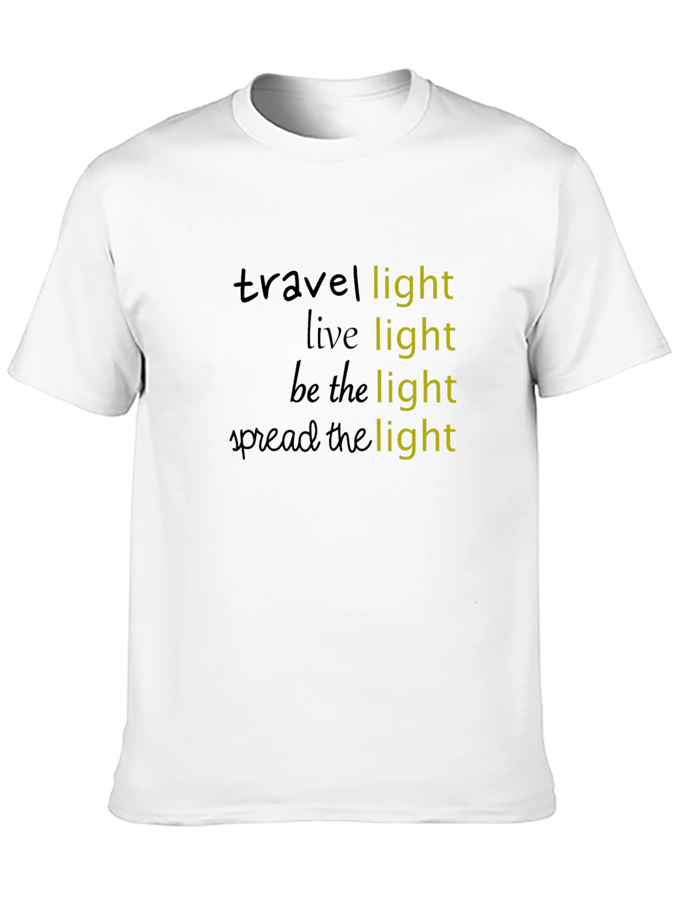 Travel Light Graphic Tee - Inspirational Message