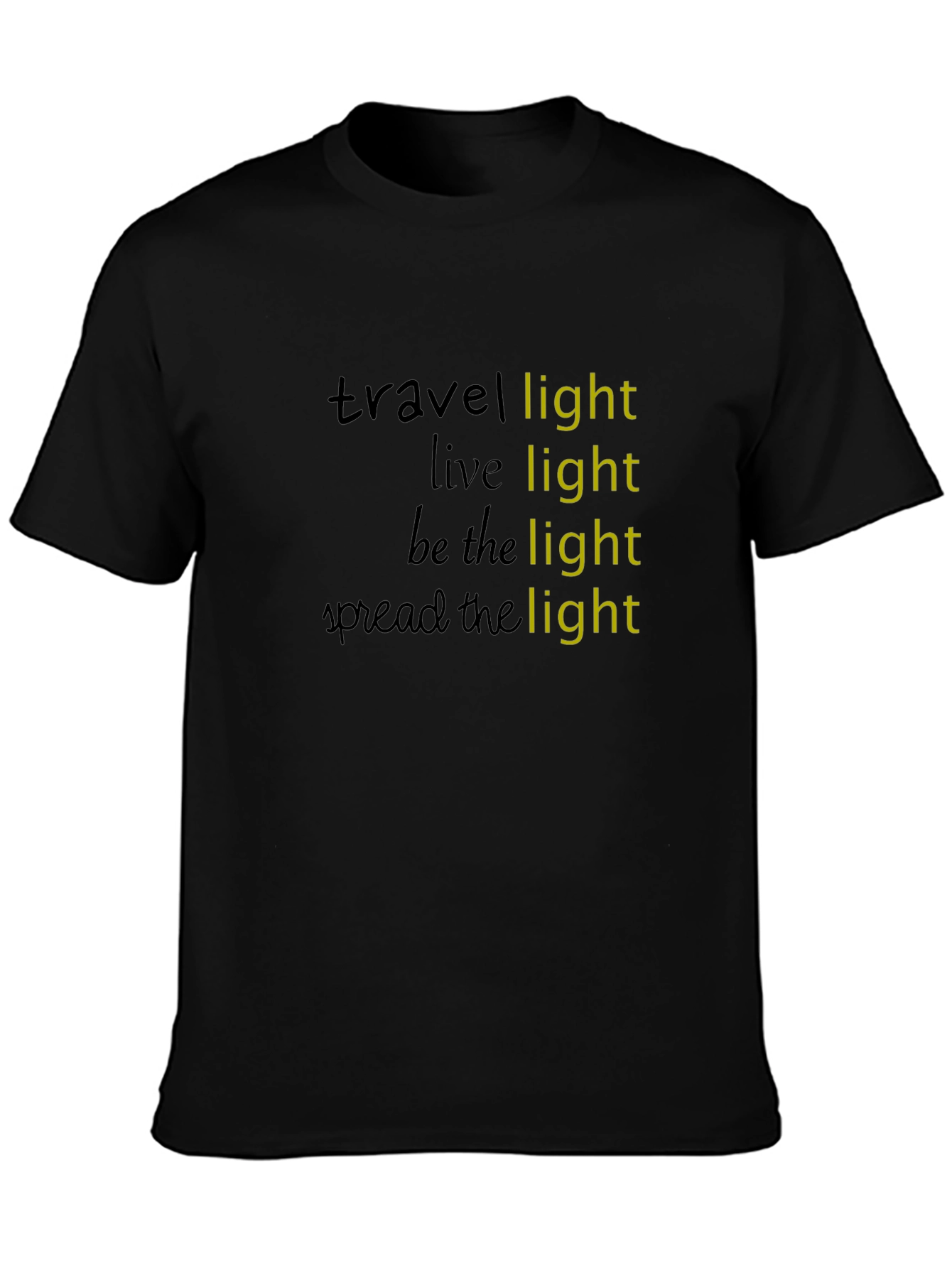 Travel Light Graphic Tee - Inspirational Message