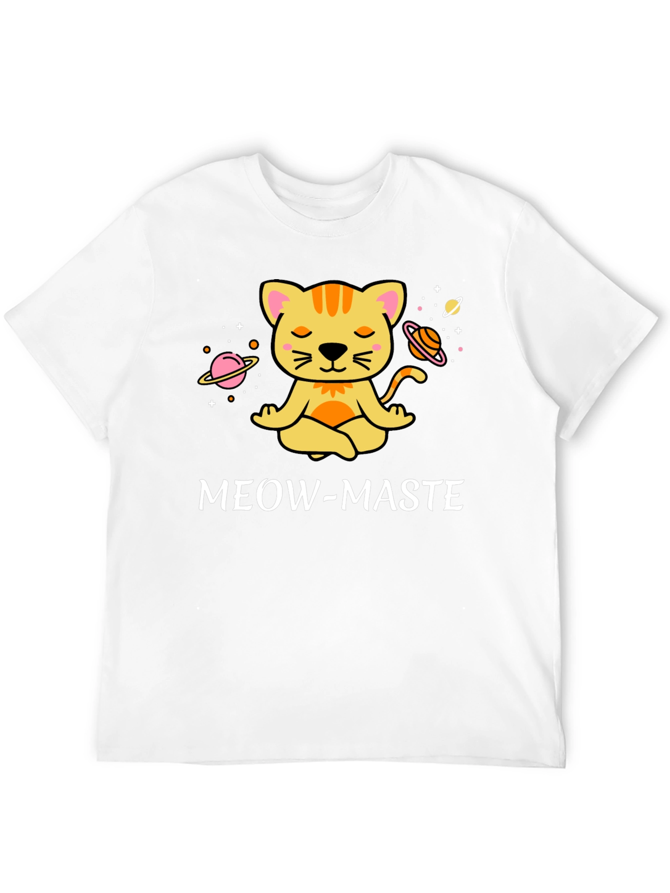 Meow-Maste Cat Meditation T-Shirt Yoga Kitty Tee