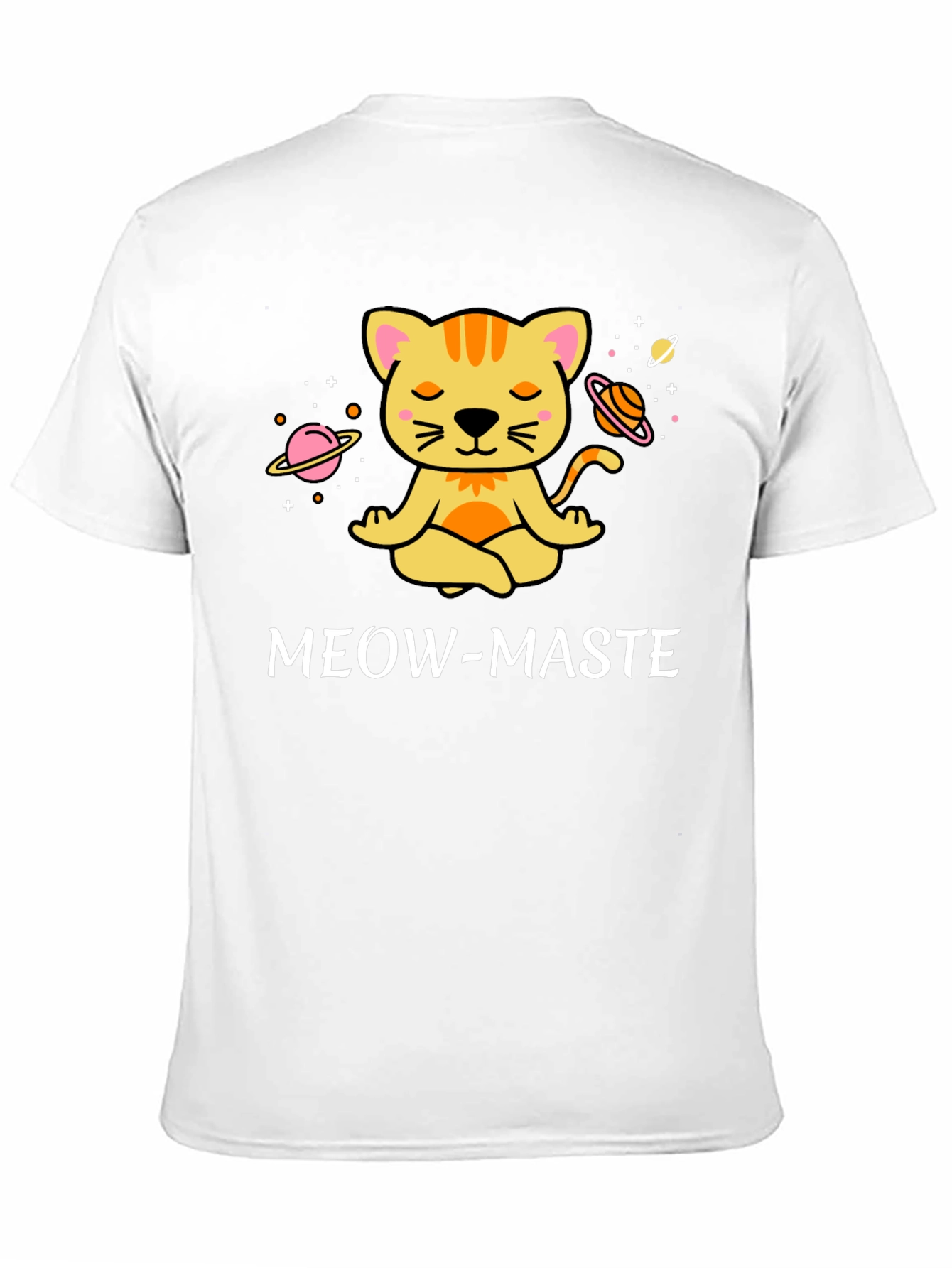 Meow-Maste Cat Meditation T-Shirt Yoga Kitty Tee
