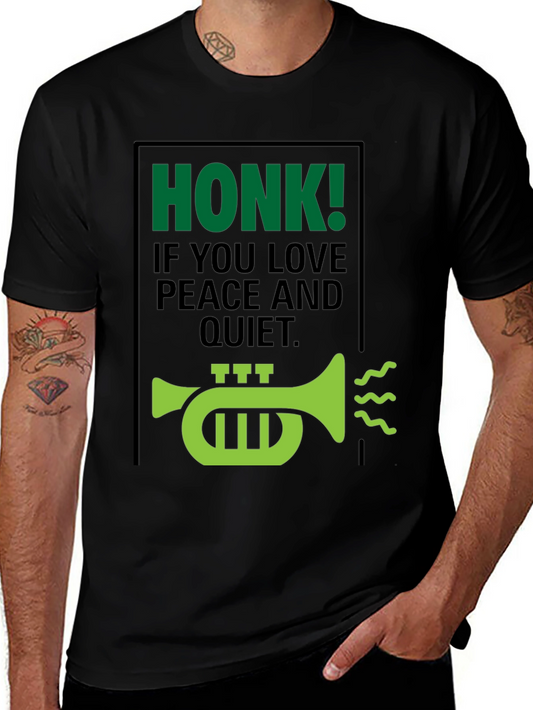 Honk If You Love Peace T-Shirt - Funny Sarcastic Tee