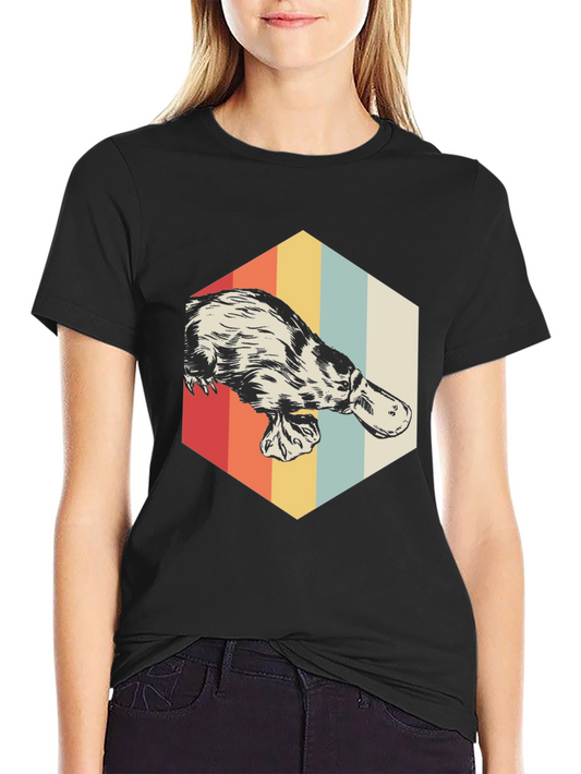 Retro Platypus T-Shirt - Vintage Style Design