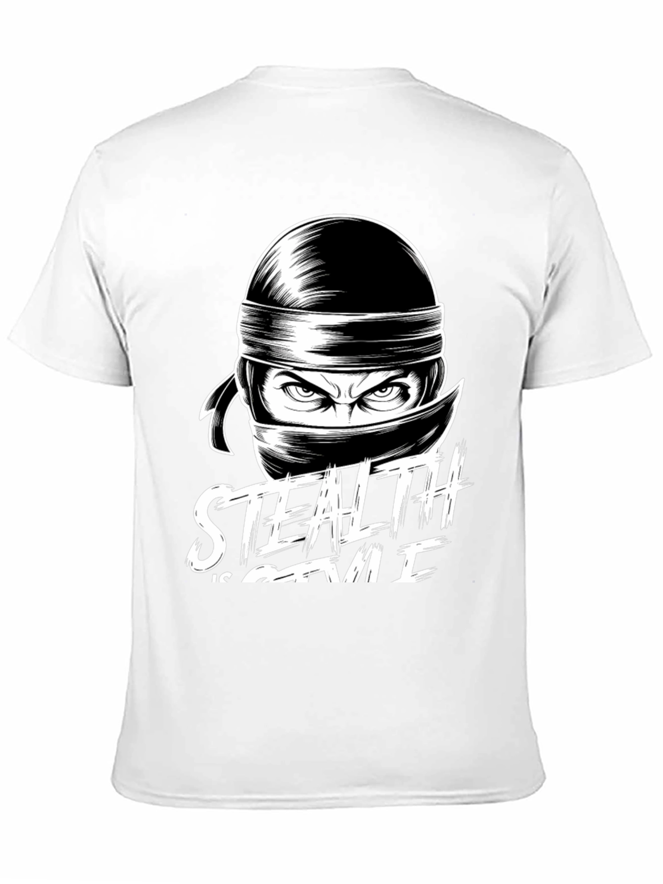 Stealth is Style Ninja Graphic Tee - Black