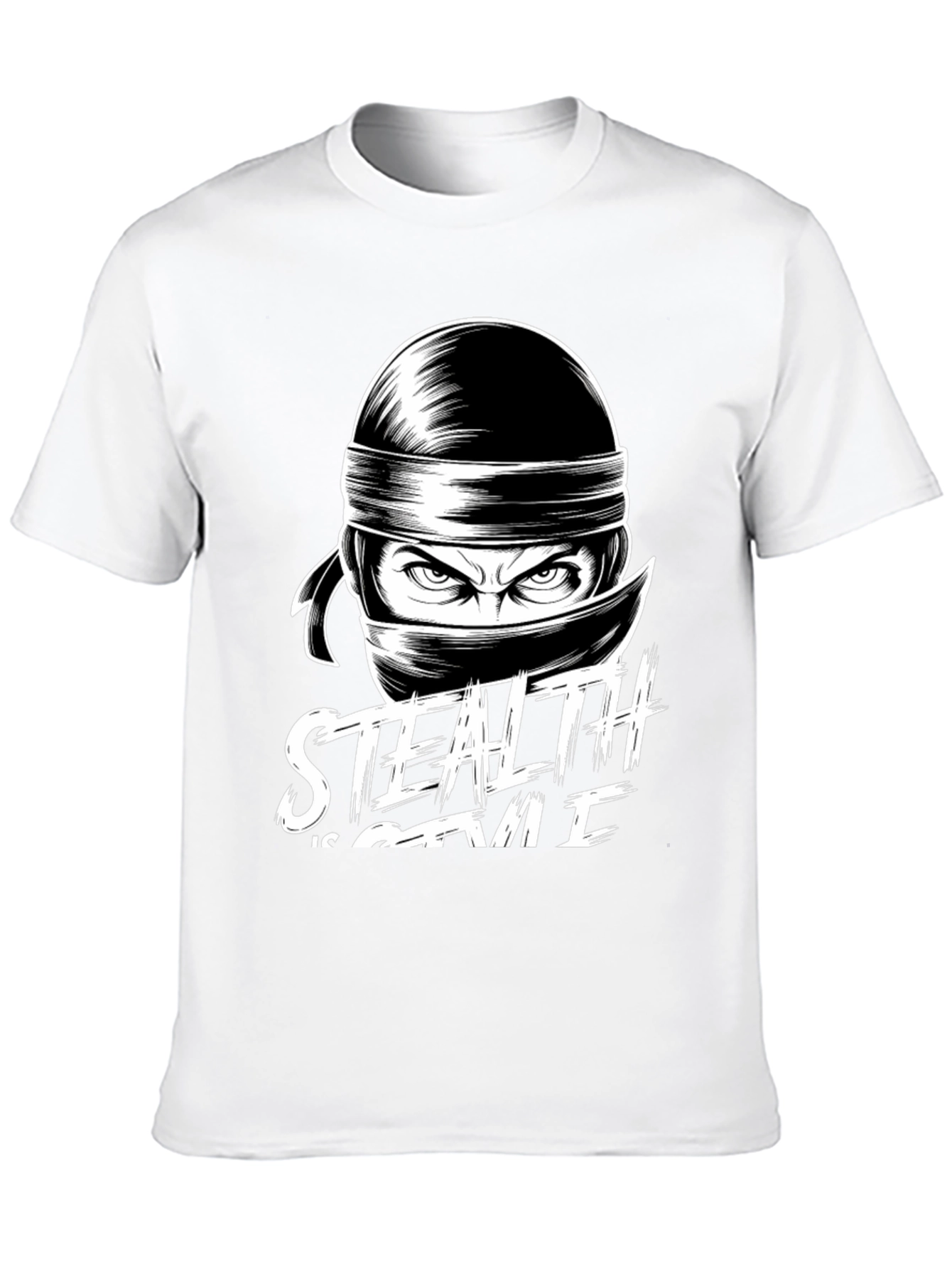 Stealth is Style Ninja Graphic Tee - Black