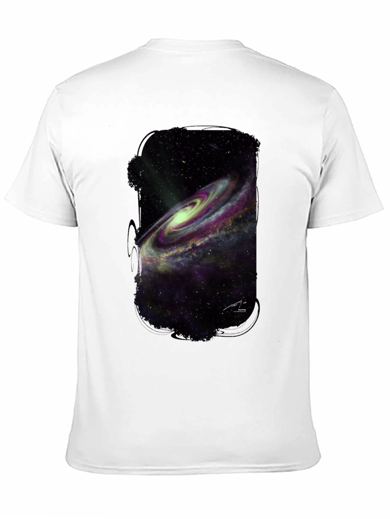 Galaxy Print Black T-Shirt