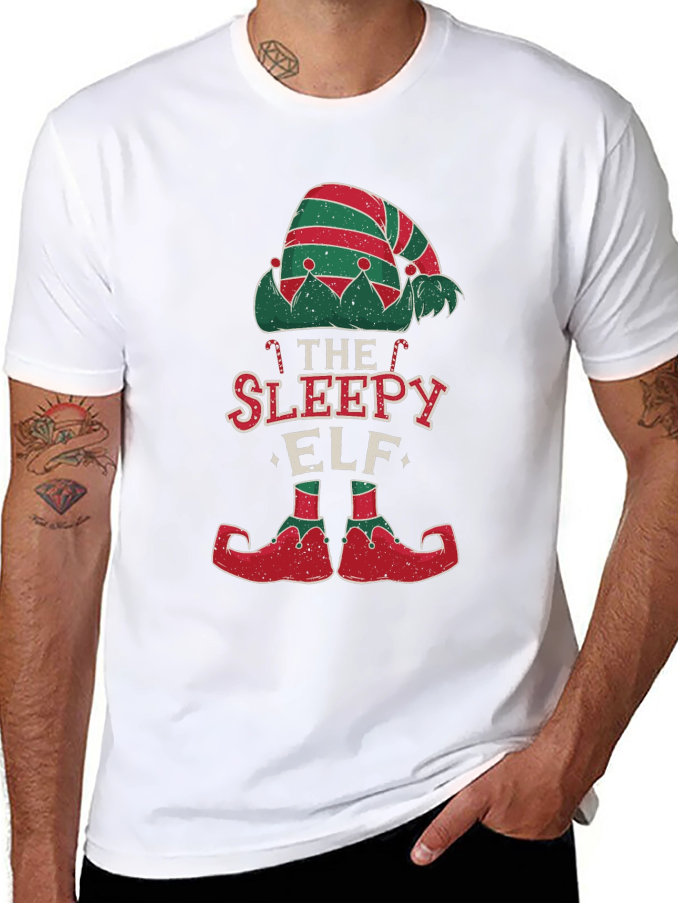 The Sleepy Elf Christmas T-Shirt