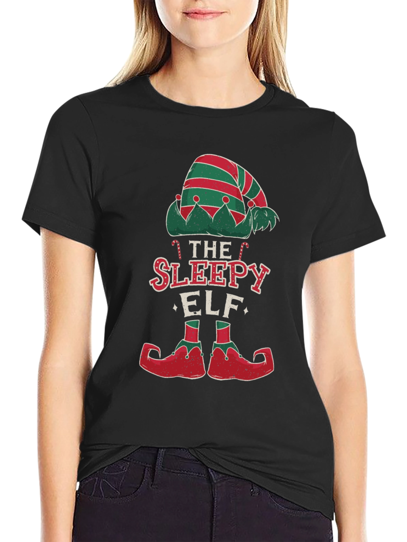 The Sleepy Elf Christmas T-Shirt