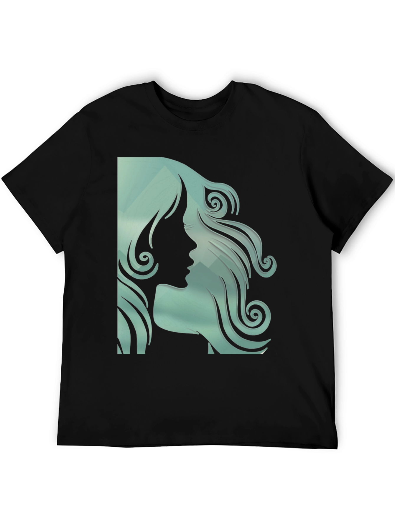 Elegant Silhouette Graphic Tee - Modern Unisex Design
