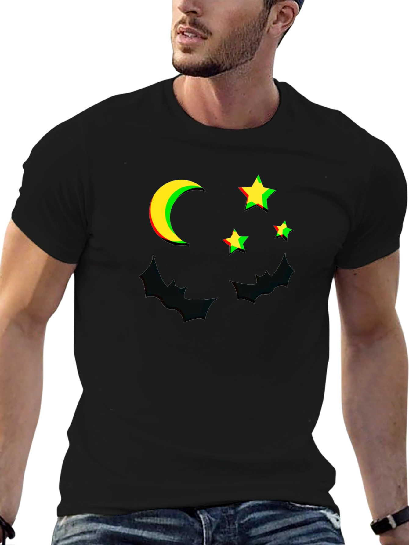 Halloween Moon & Stars Graphic Tee