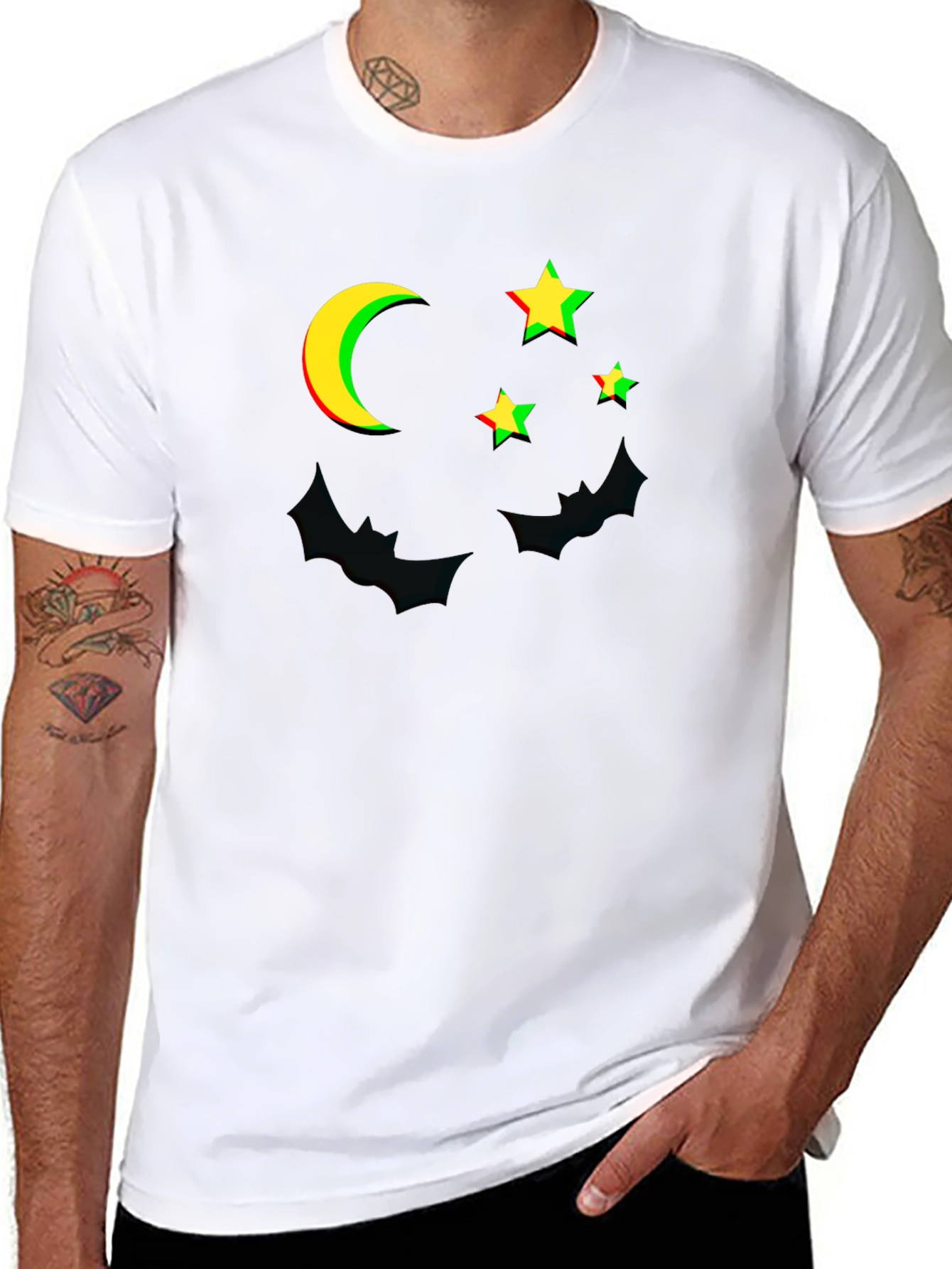 Halloween Moon & Stars Graphic Tee