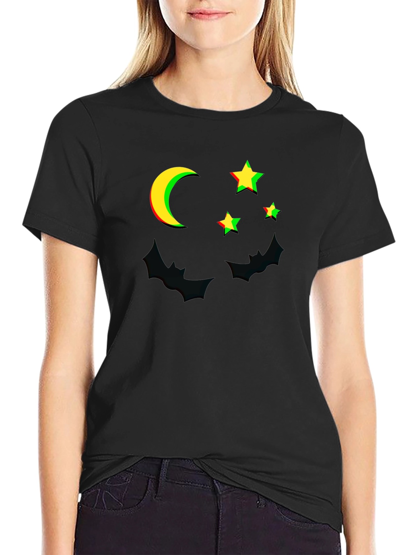 Halloween Moon & Stars Graphic Tee
