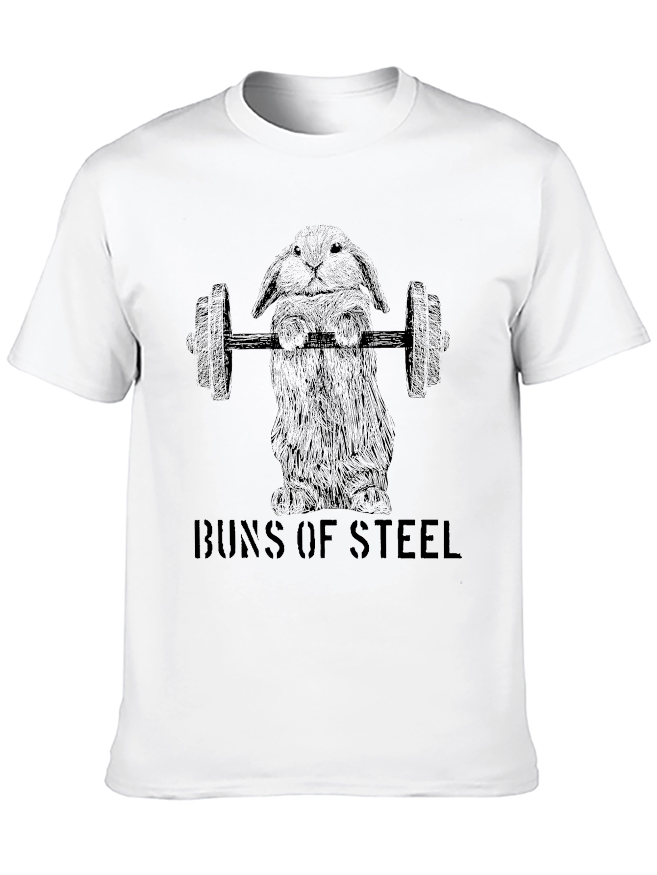 Buns of Steel - Funny Gym Bunny T-Shirt