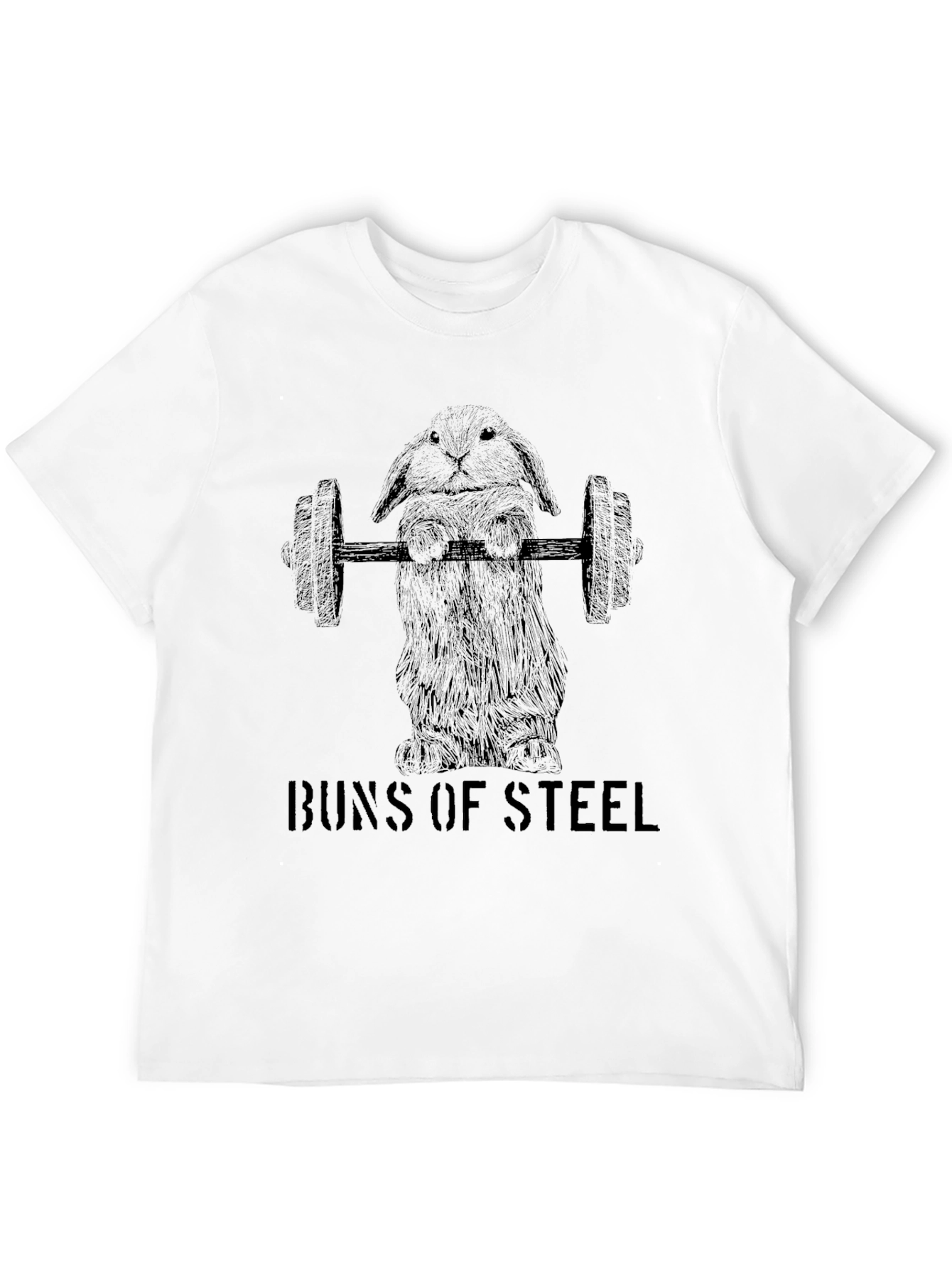 Buns of Steel - Funny Gym Bunny T-Shirt