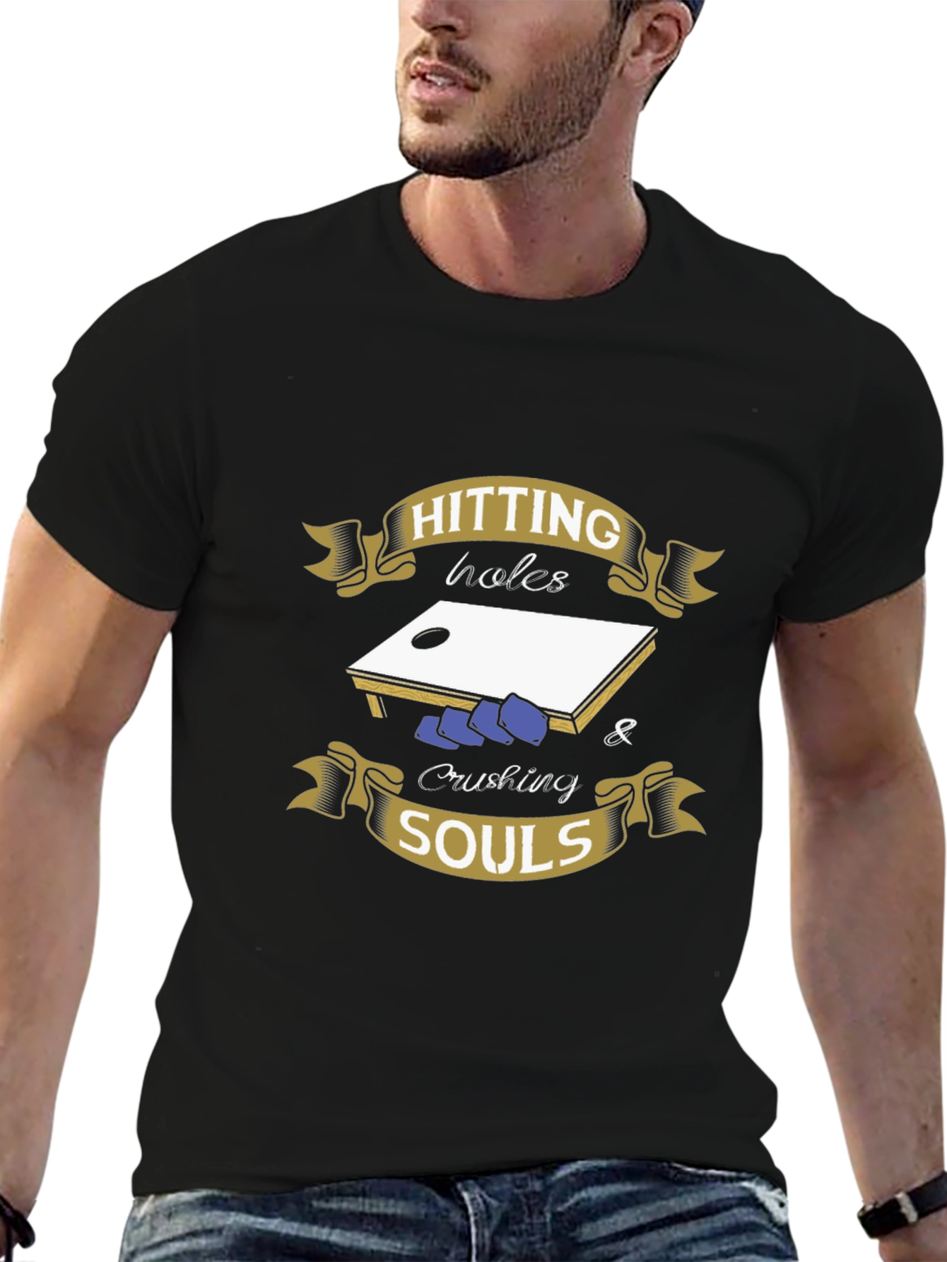 Hitting Holes & Crushing Souls Graphic Tee
