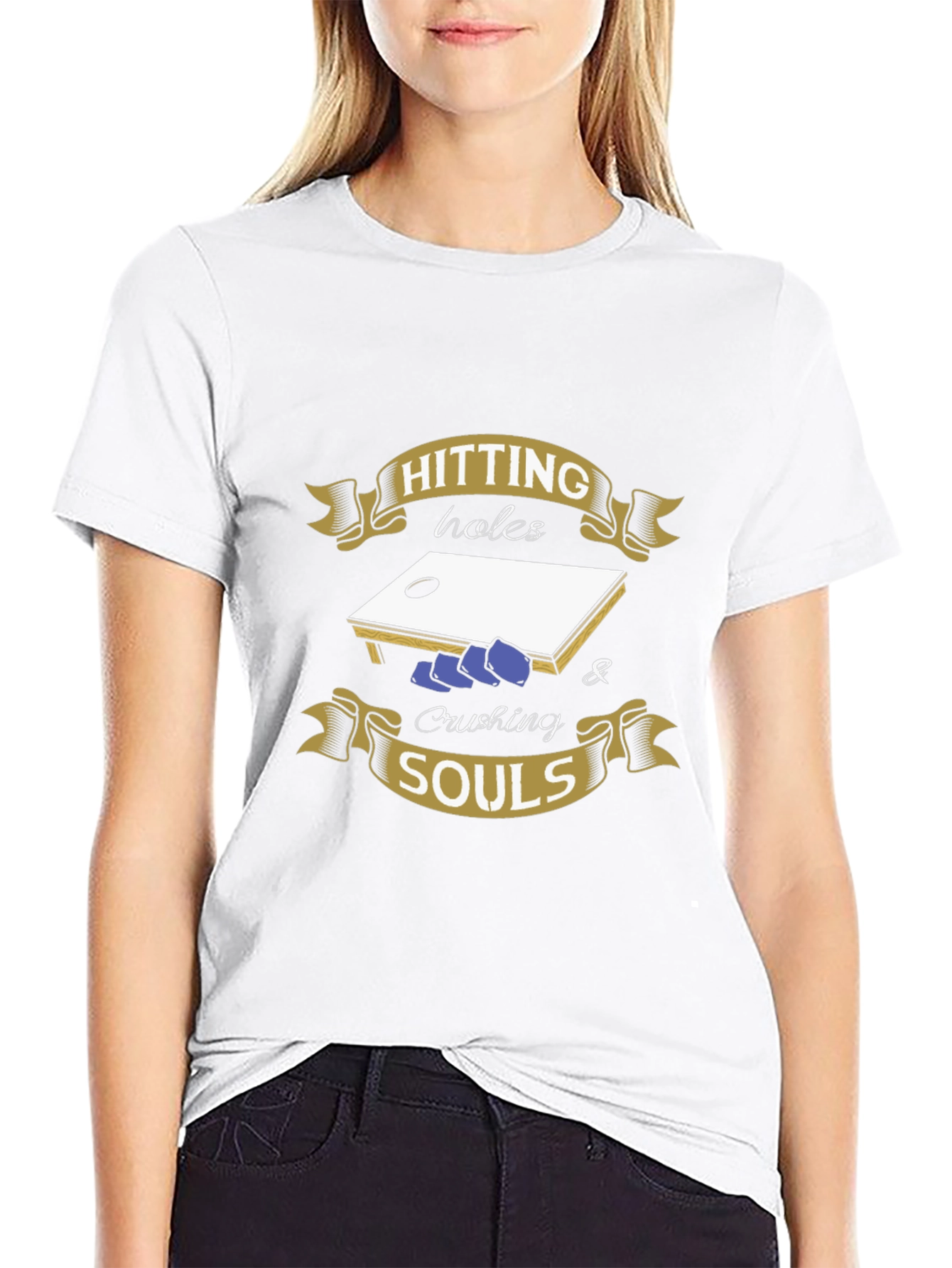 Hitting Holes & Crushing Souls Graphic Tee
