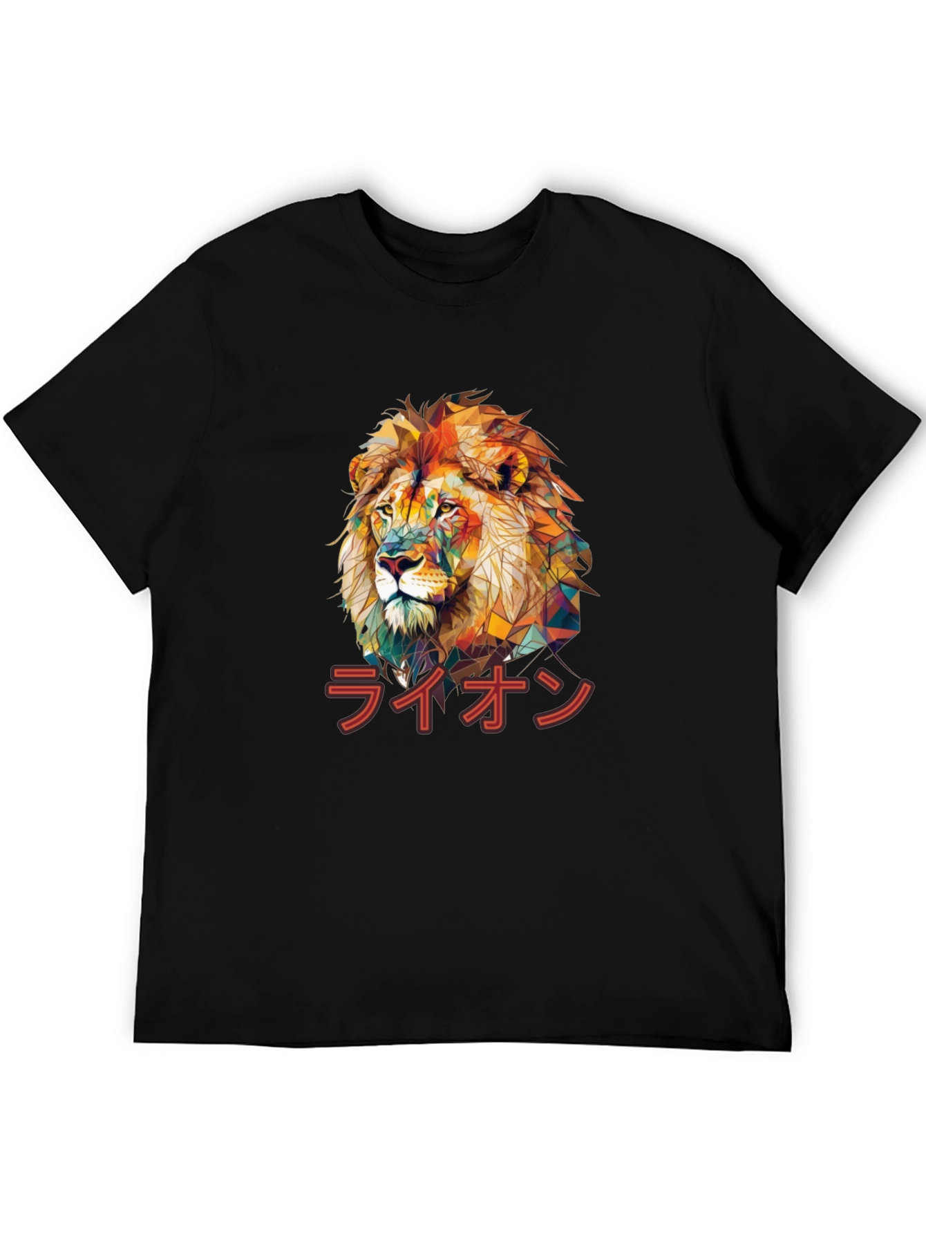 Lion Graphic Print T-Shirt - Stylish Mens Tee
