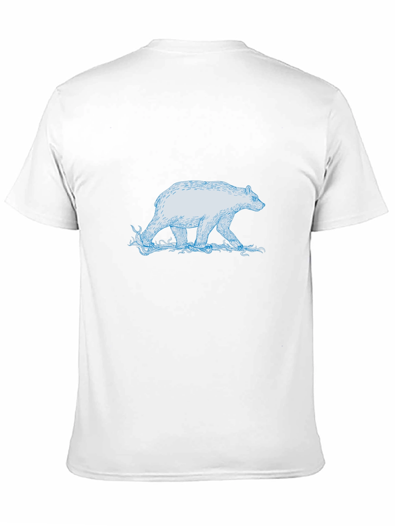 Polar Bear Graphic Tee - Black Cotton